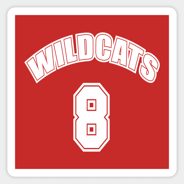 Wildcats #8 Sticker by Heyday Threads